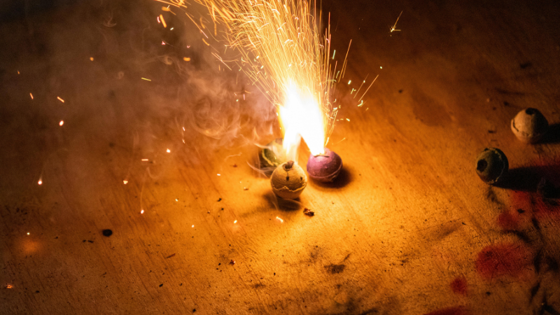 Kejadian ledakan petasan di Desa Pahesan menyebabkan dua remaja luka-luka